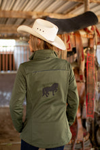 Cargar imagen en el visor de la galería, WOMEN&#39;S LRS LIMITED EDITION BLACK FRIESIAN COLLECTION TECH SOFTSHELL JACKET
