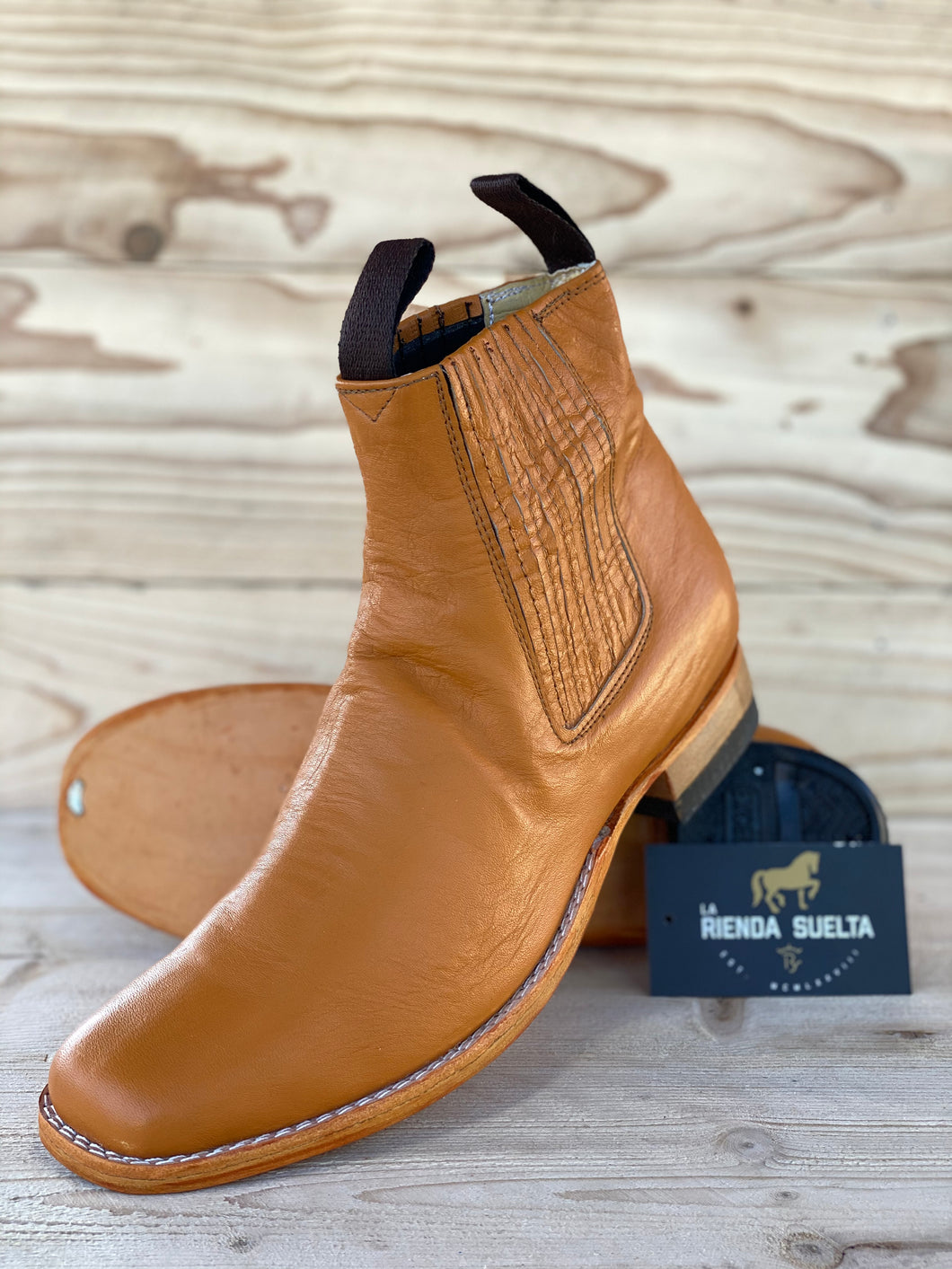 Botin Charro Piel Miel