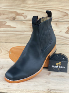 Botin Charro Piel Negro