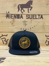 Cargar imagen en el visor de la galería, Official La Rienda Suelta Gold Round Patch Snapback Cap
