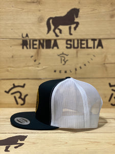 Official La Rienda Suelta Gold Round Patch Snapback Cap