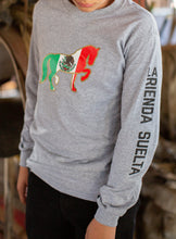 Load image into Gallery viewer, La Rienda Suelta Brand Rider Long Sleeve T-Shirt (SPORT GREY)
