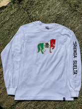 Load image into Gallery viewer, La Rienda Suelta Brand Rider Long Sleeve T-Shirt (WHITE)
