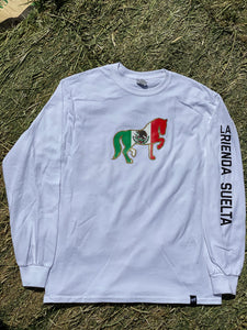 La Rienda Suelta Brand Rider Long Sleeve T-Shirt (WHITE)