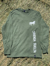 Load image into Gallery viewer, La Rienda Suelta Brand Rider Long Sleeve T-Shirt (MILITARY GREEN)
