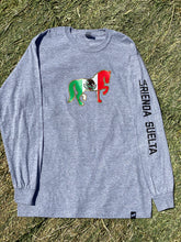 Load image into Gallery viewer, La Rienda Suelta Brand Rider Long Sleeve T-Shirt (SPORT GREY)
