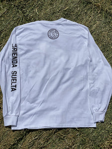 La Rienda Suelta Brand Rider Long Sleeve T-Shirt (WHITE)