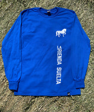 Load image into Gallery viewer, La Rienda Suelta Brand Rider Long Sleeve T-Shirt (ROYAL BLUE)
