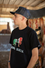 Cargar imagen en el visor de la galería, La Rienda Suelta Brand MEXICO CABALLO BAILADOR Short Sleeve T-Shirt (BLACK)
